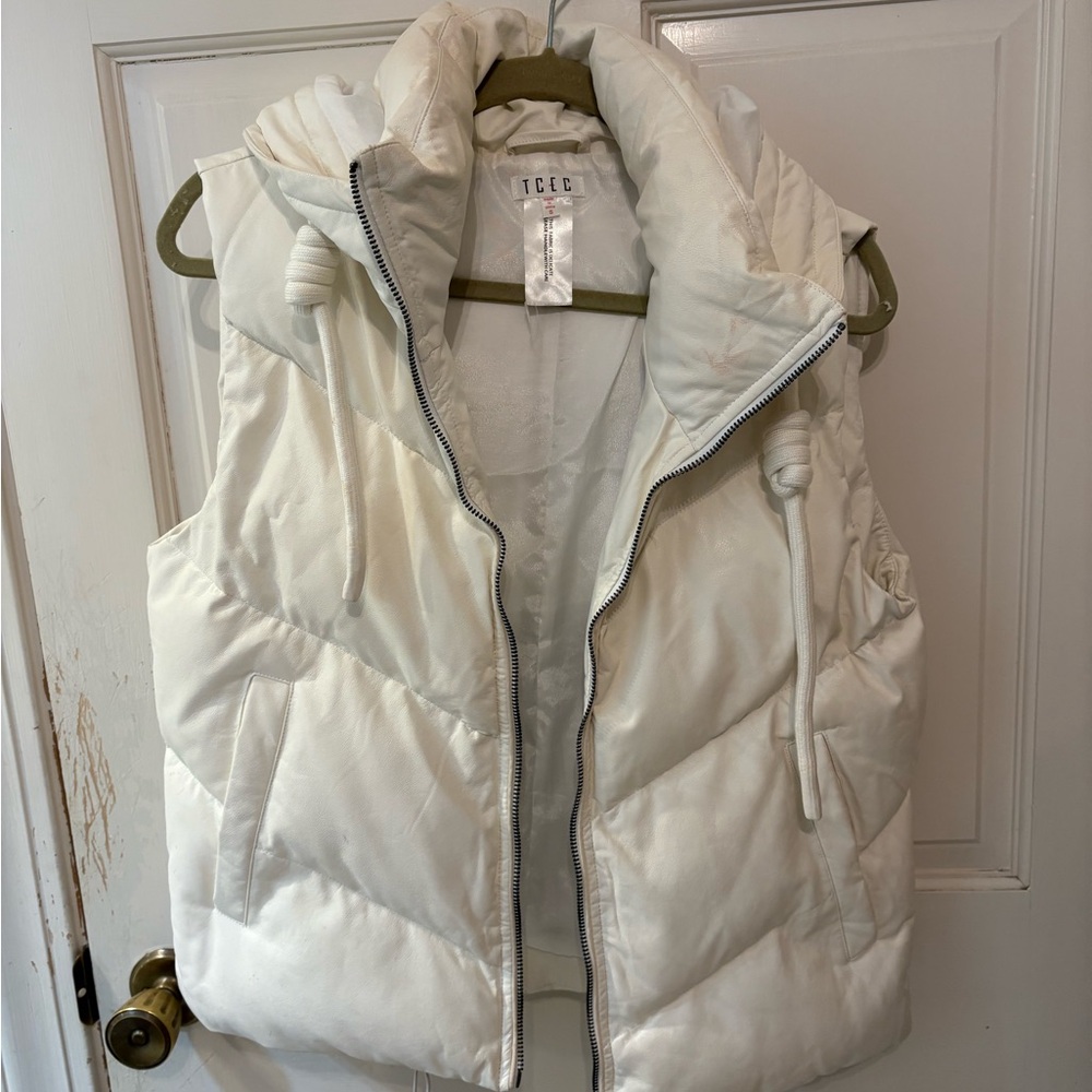 TCEC White Puffer Vest